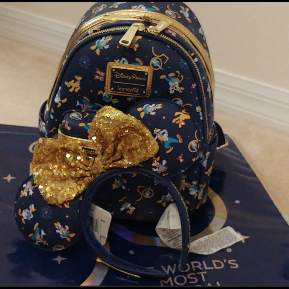 Disney 50th Anniversary Loungefly Bag & Ears